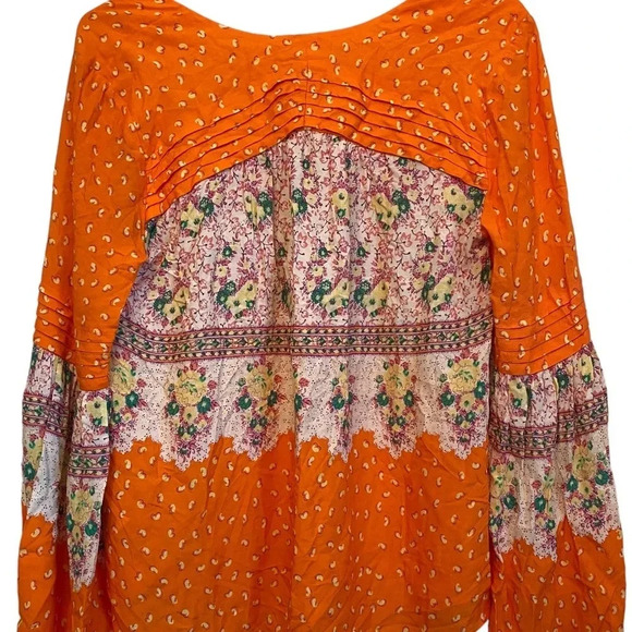 Maeve Tops Anthropologie Ceresco Peasant Blouse By Maeve - Picture 3 of 6